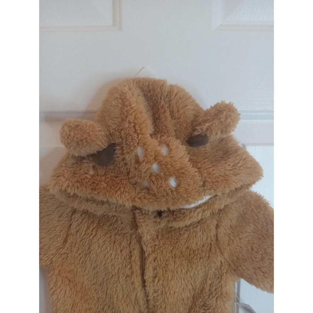 Old Navy‎  Hooded Critter Footed Sherpa One-piece  for Baby Size  0-3Month